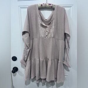 Free People Waffle Knit Dress